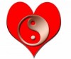 One heart symbol for a couple male & female